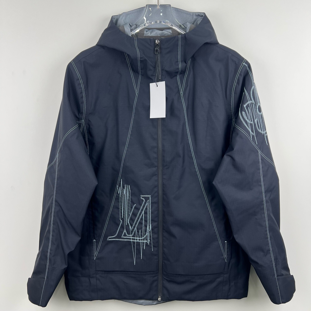 99新 LouisVuitton/路易威登 Logo印花拉链夹克外套/尺码46/7305