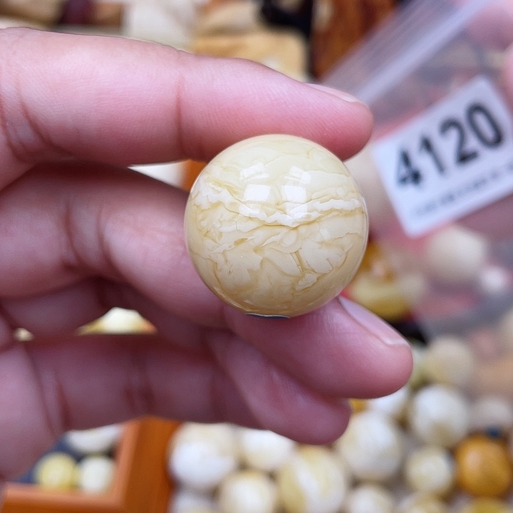 蜜蜡未镶嵌珠宝奇石沙眼23.1虎皮