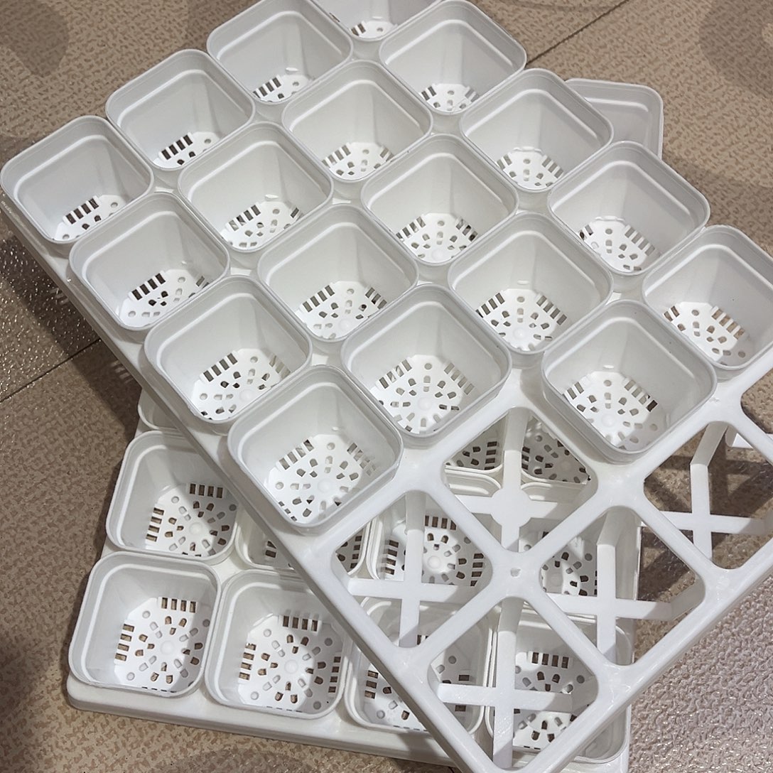 中厚口5.2高5白盆48个盆带2拖架