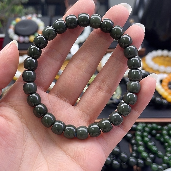 和田玉未镶嵌手链