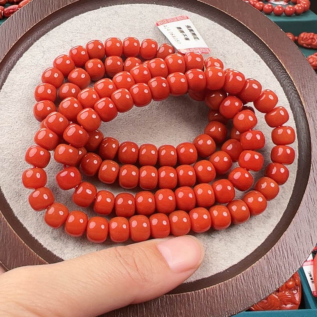 南红玛瑙手串未镶嵌