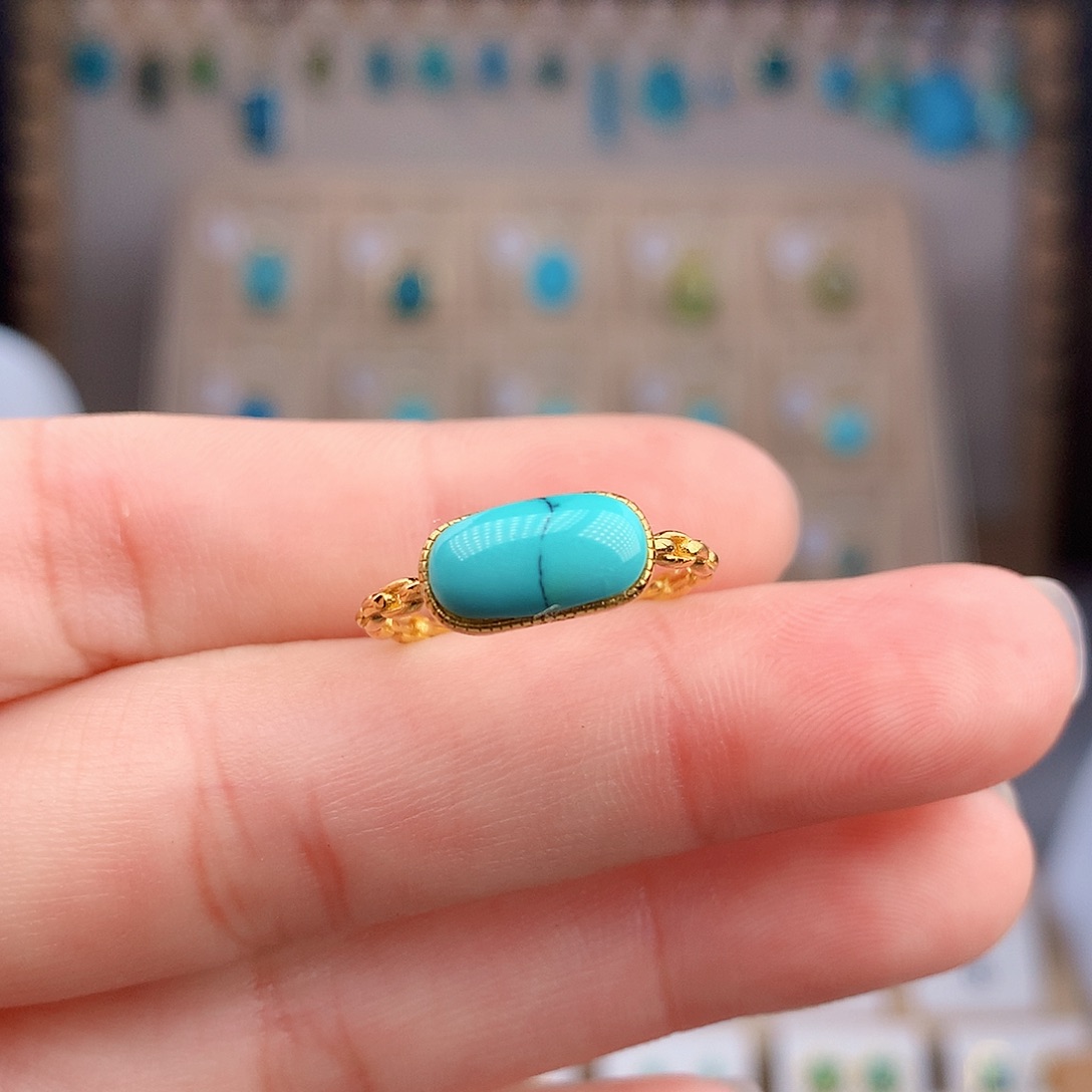 绿松石银S925镶嵌颈饰