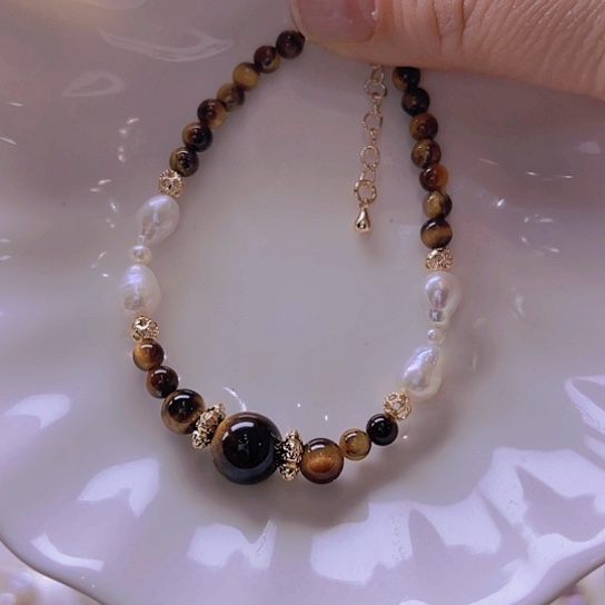 淡水珍珠手绳合金