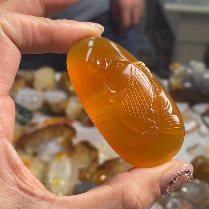 玛瑙/玉髓吊坠(不含链)未镶嵌