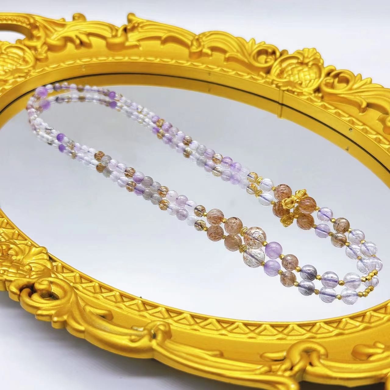 爆炸好运|天然水晶超七水晶手串项链S640ZC2199