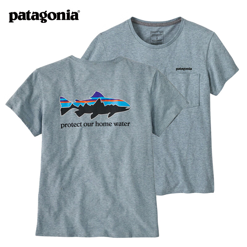 【官方正品】Patagonia/巴塔哥尼亚女子短袖T恤圆领透气吸汗37563