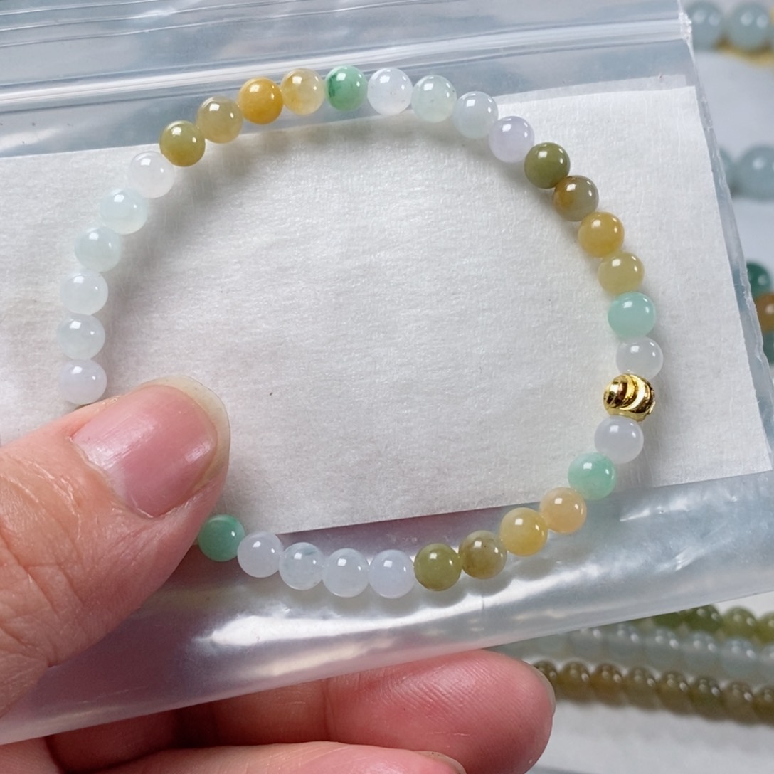 定制翡翠未镶嵌翡翠定制手链