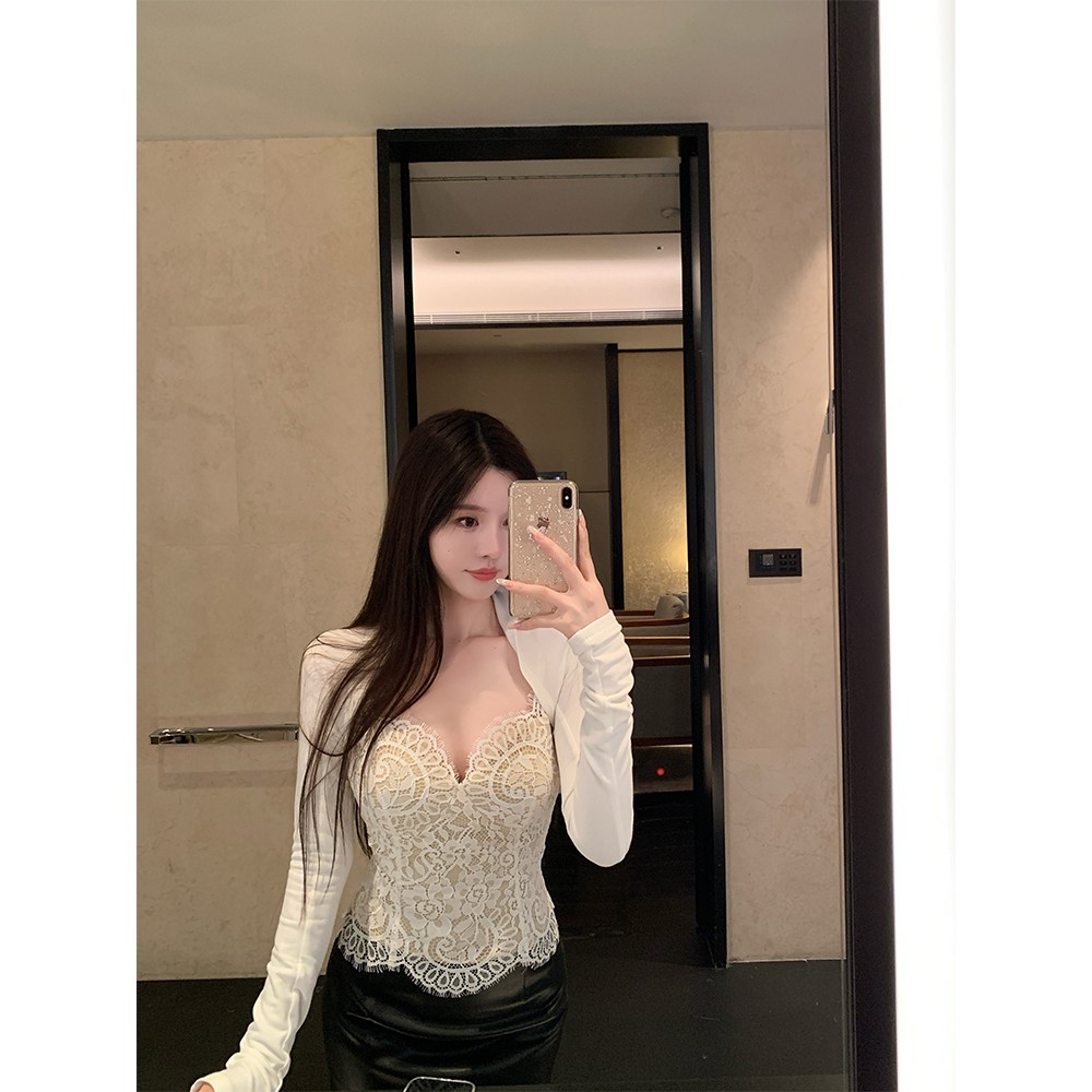 11/12 9:00THESWAN司凰 Romantic Lace 蕾丝上衣/皮裙套装系列