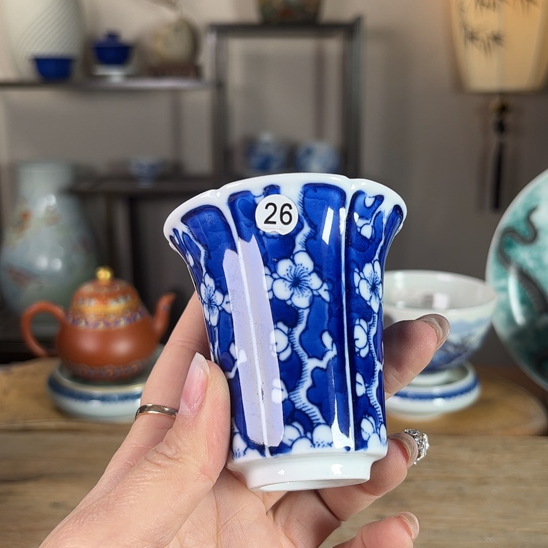 杯景德镇陶瓷柴烧多人