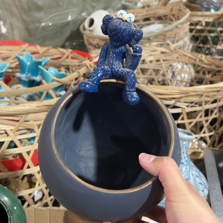 摆件高25口12公分微瑕捡漏树脂