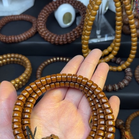 【闪购商品】菩提c****克紫金鼠原皮脖挂