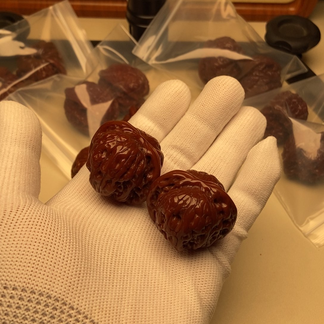 文玩核桃把件亚*磨盘