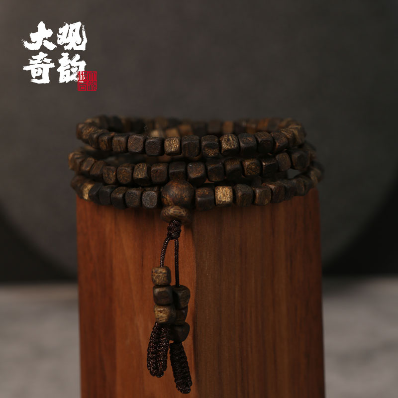 沉香【朱颜】A级奇楠大观手串长串海南产区规格手工天然产地品牌