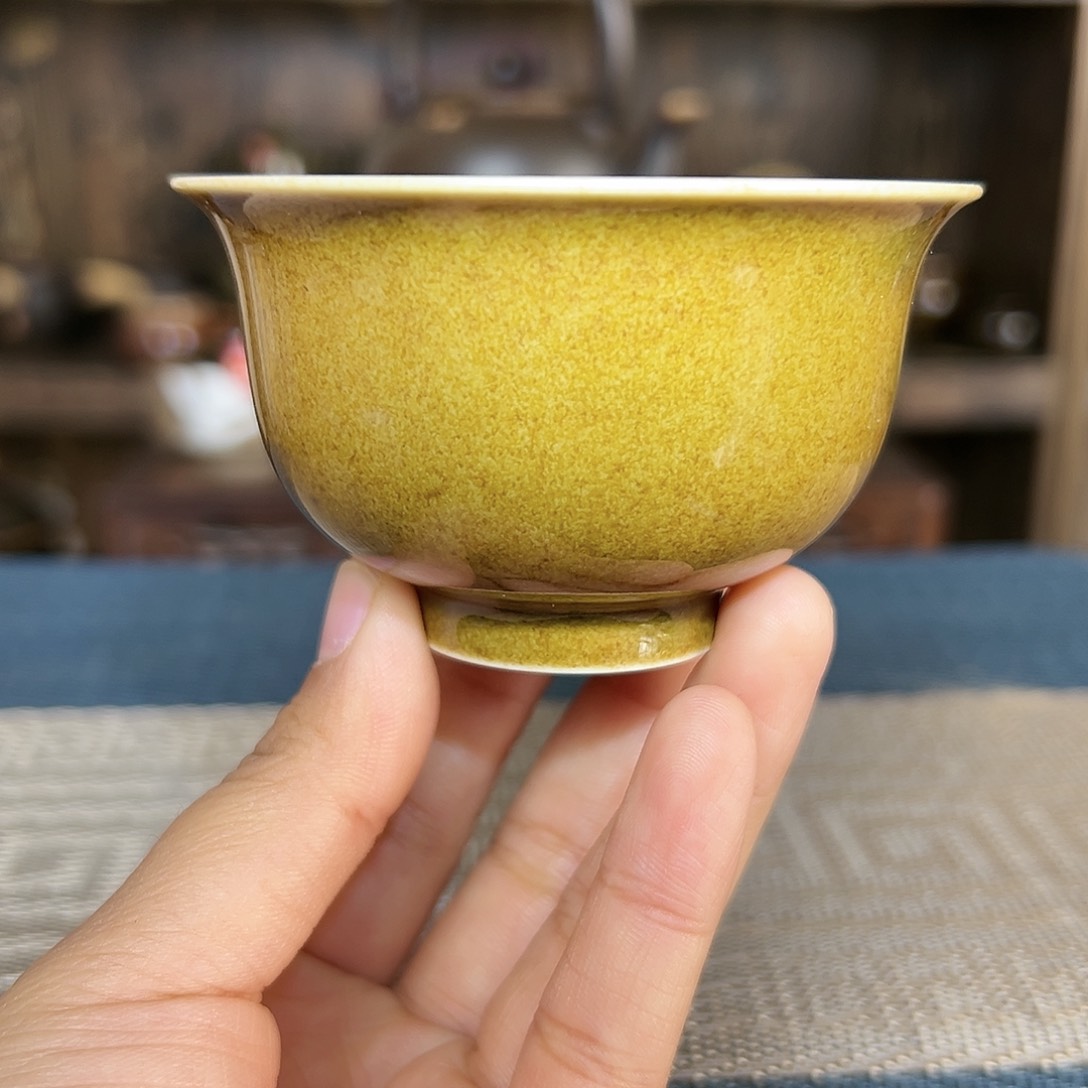 纯手工制作的鳝鱼黄色主人杯