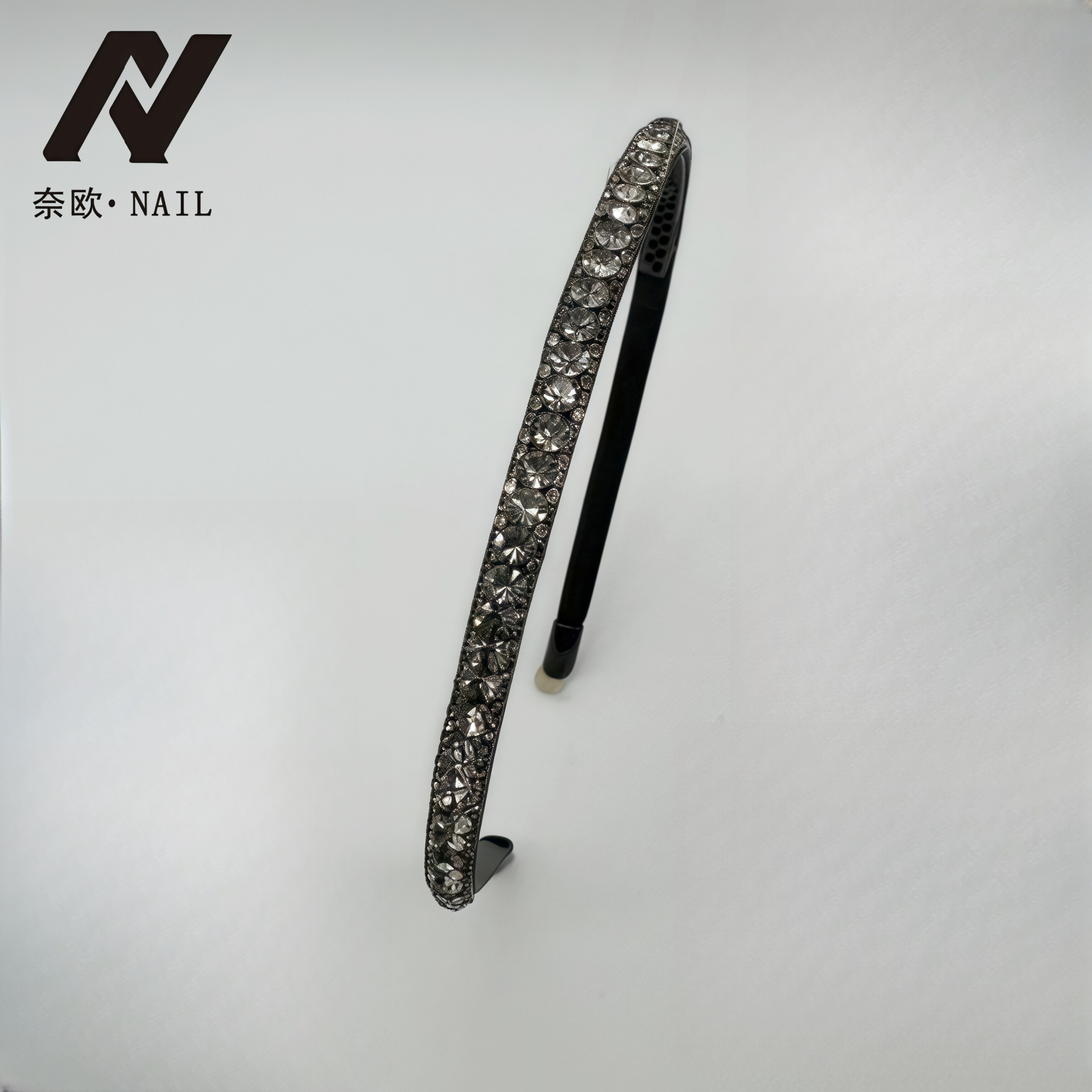 【NAIL·奈欧】设计师系列6307简约满钻发箍轻奢百搭韩版
