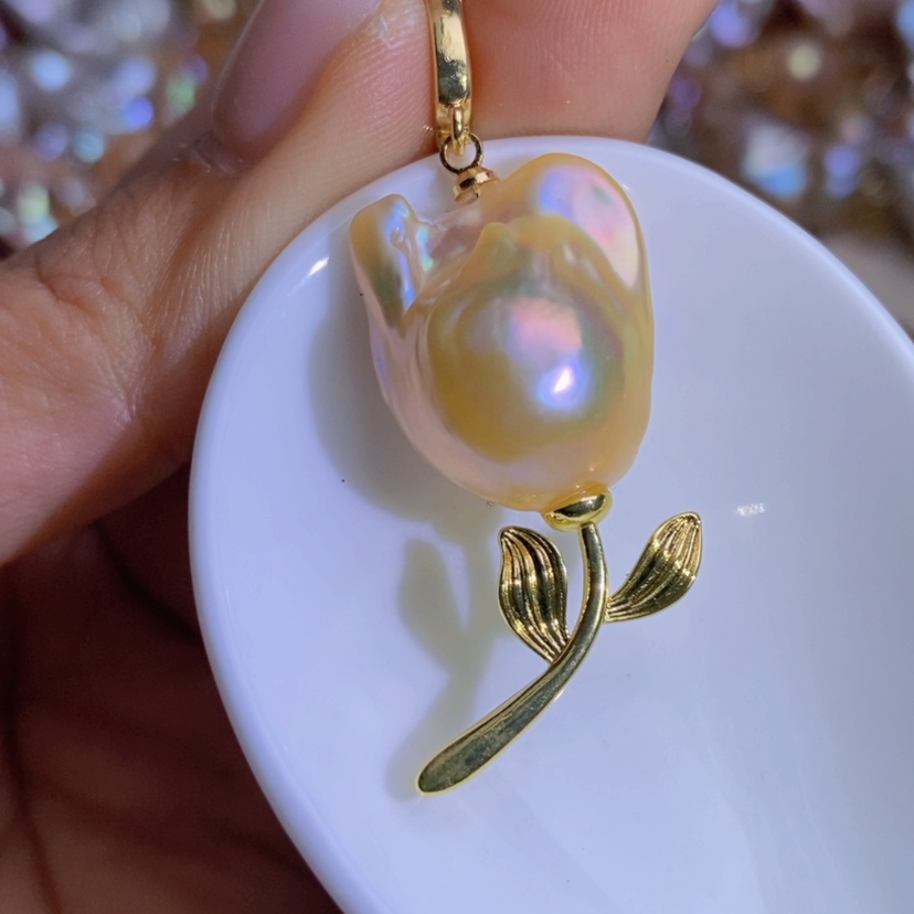 【闪购商品】合金淡水珍珠天然珍珠（微瑕）