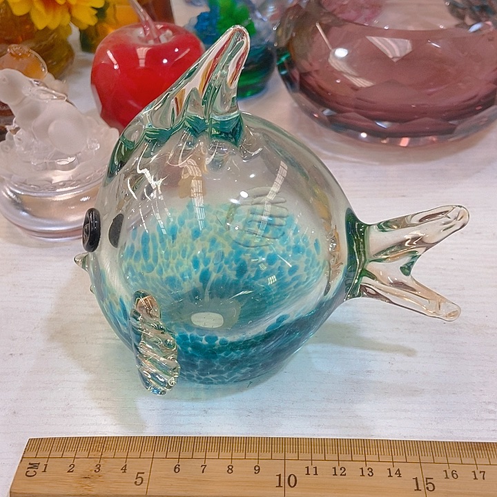 琉璃花瓶高17厘米17