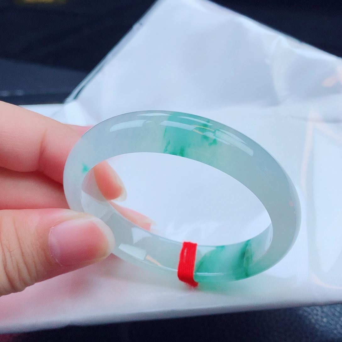 翡翠手镯未镶嵌天然缅甸翡翠A货手镯