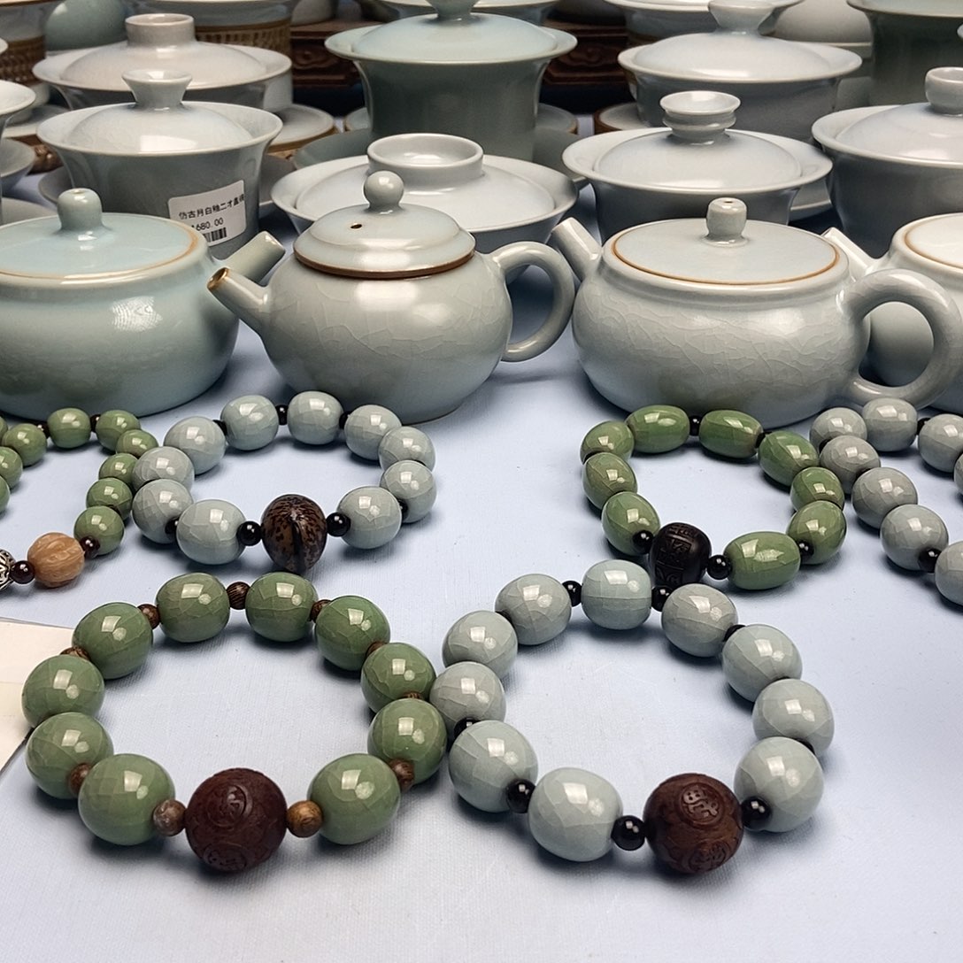 G***福杯汝瓷手串原矿原釉原产地