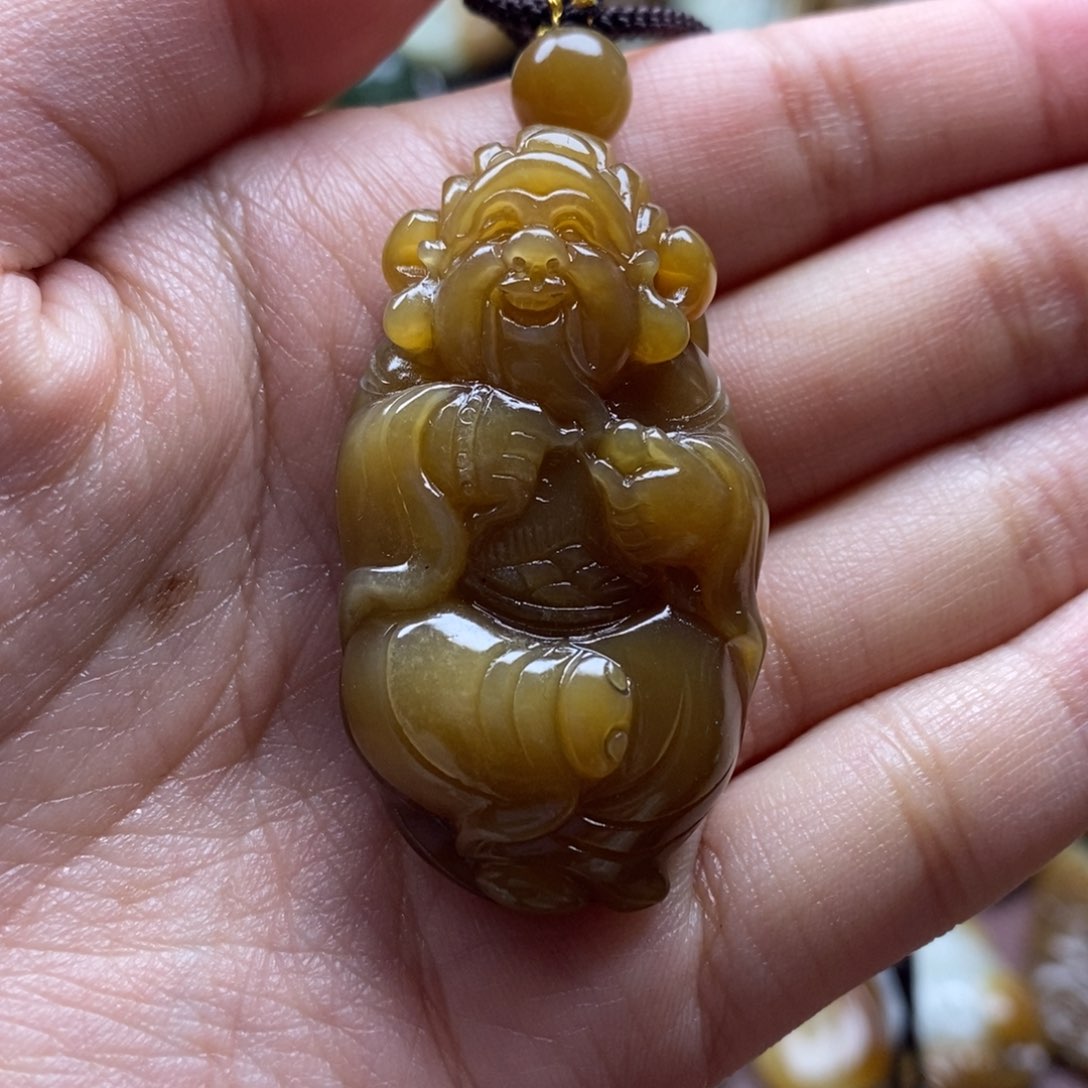 吊坠(不含链)未镶嵌和田玉（糖玉）