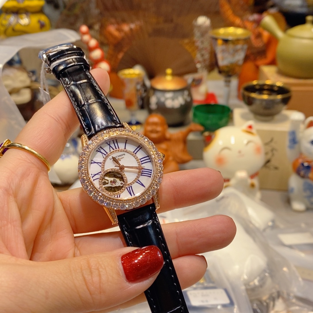 精钢小牛皮（革）精钢石英机芯-人工动能机芯