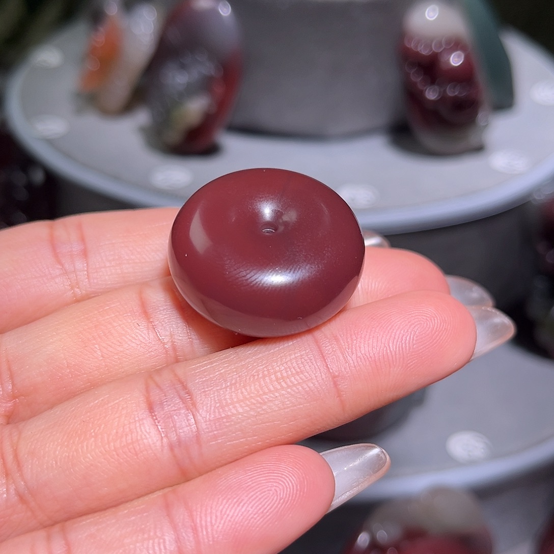 冷***夜玛瑙/玉髓未镶嵌颈饰