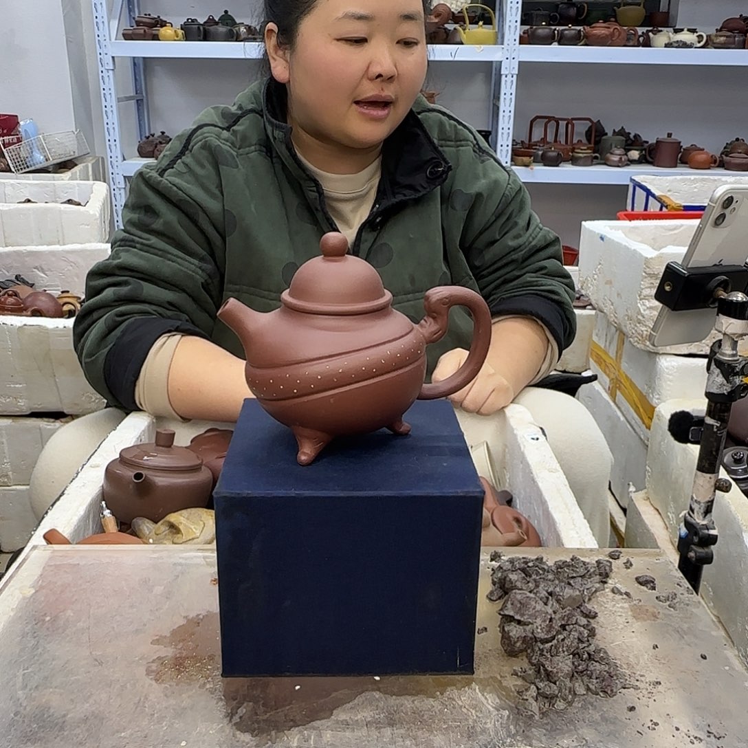 紫砂茶壶宜兴紫砂壶瑕疵处理