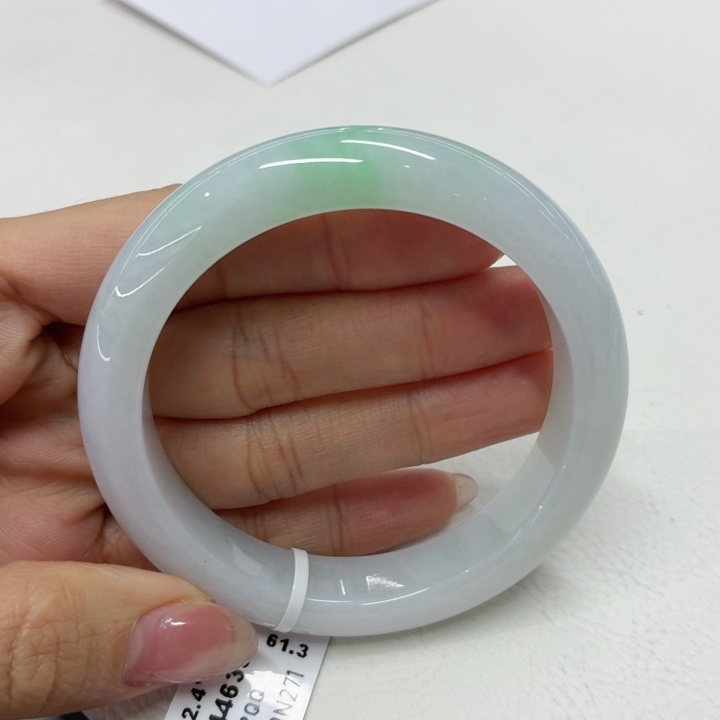 翡翠未镶嵌手镯缅甸翡翠手镯56.1