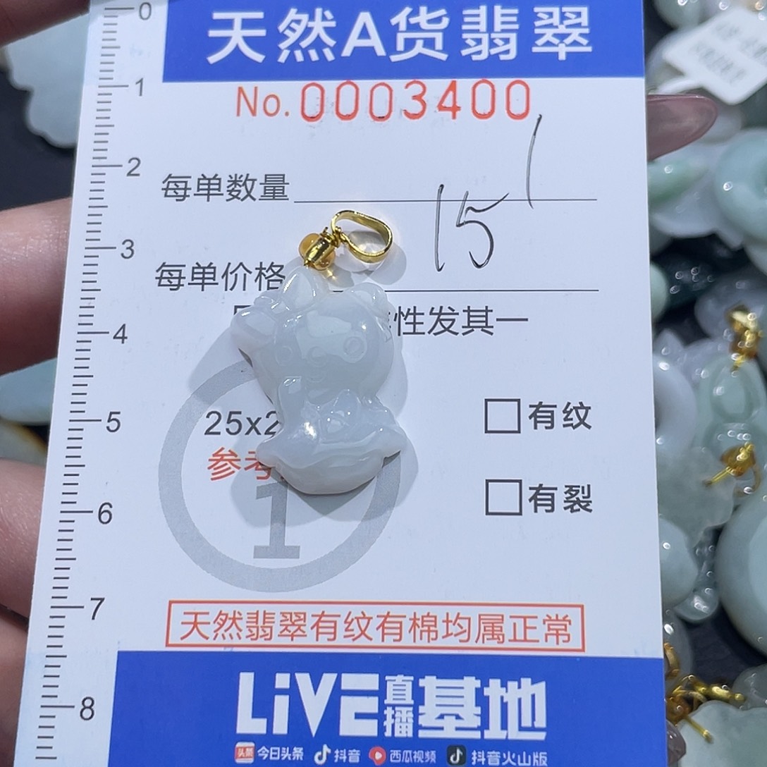翡翠未镶嵌吊坠(不含链)