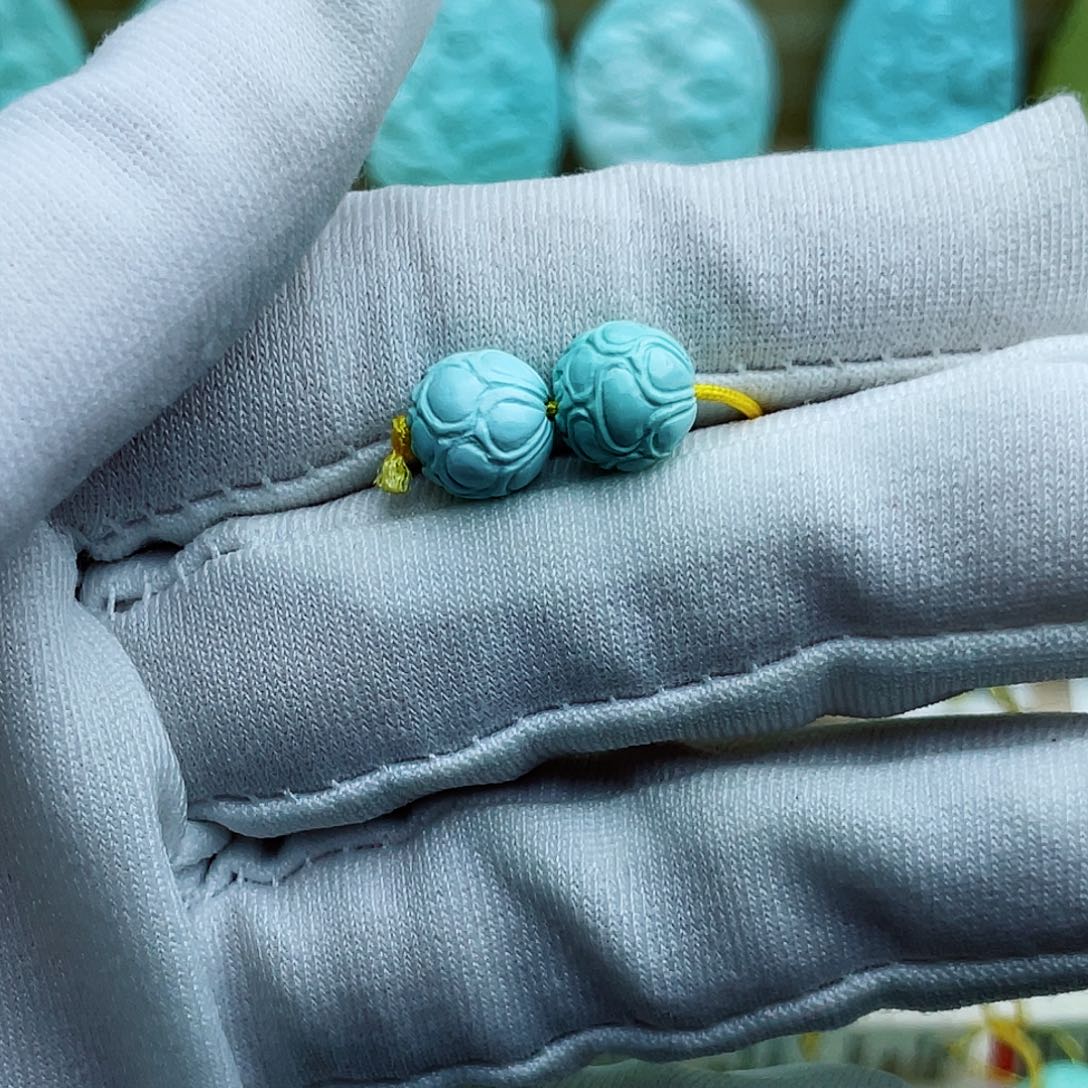 未镶嵌绿松石珠宝半成品