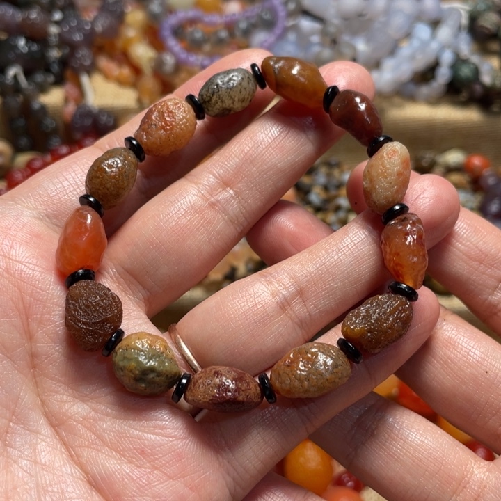 玛瑙/玉髓合金手链