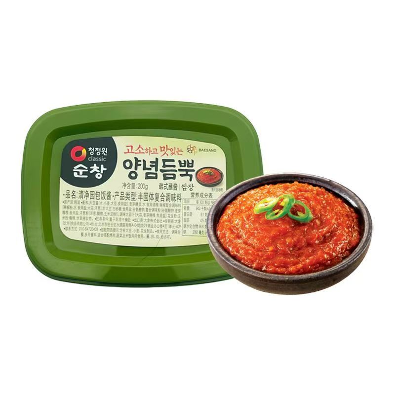 临期3盒装韩国进口清净园包饭酱200g韩式烤肉拌饭酱26年3月20到期