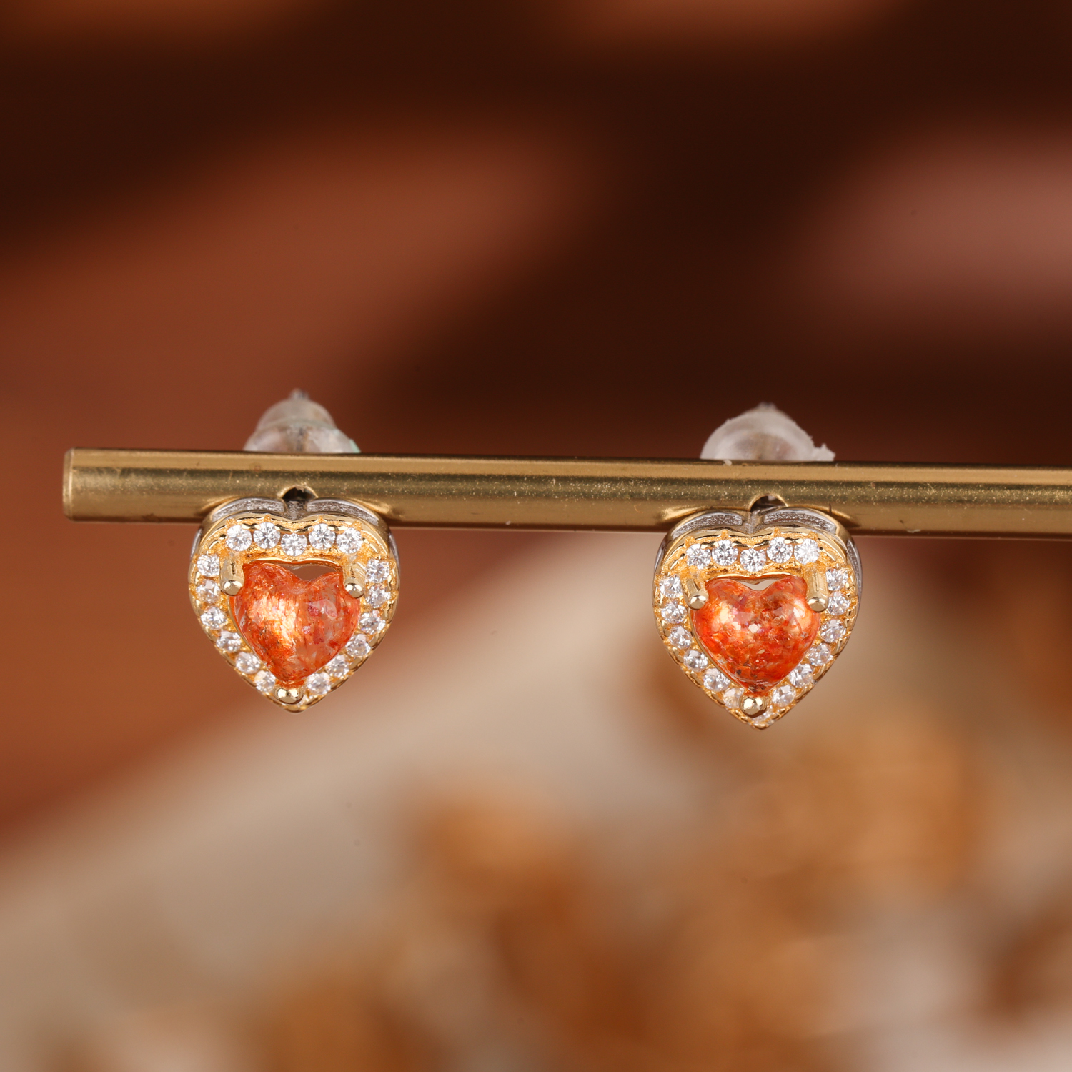 【雯雯】金太阳爱心耳钩多样性发一   W1-280