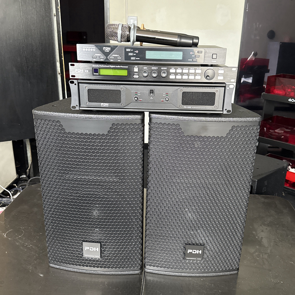 不包邮 二手12寸PDH音响套装