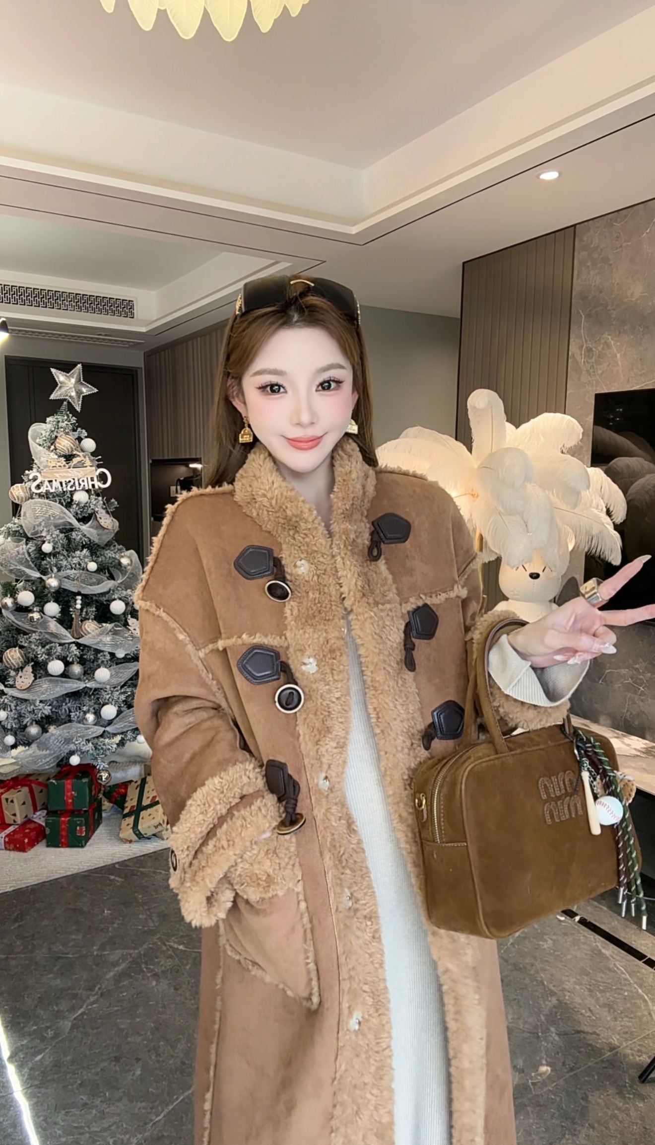 女士外套新款秋冬羊毛潮流设计师款气质85069-C