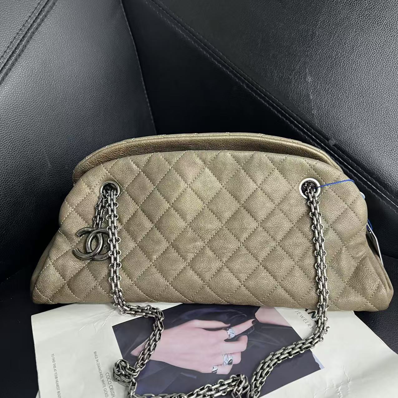 95新 Chanel/香奈儿 捐金沉珠/保龄球单肩