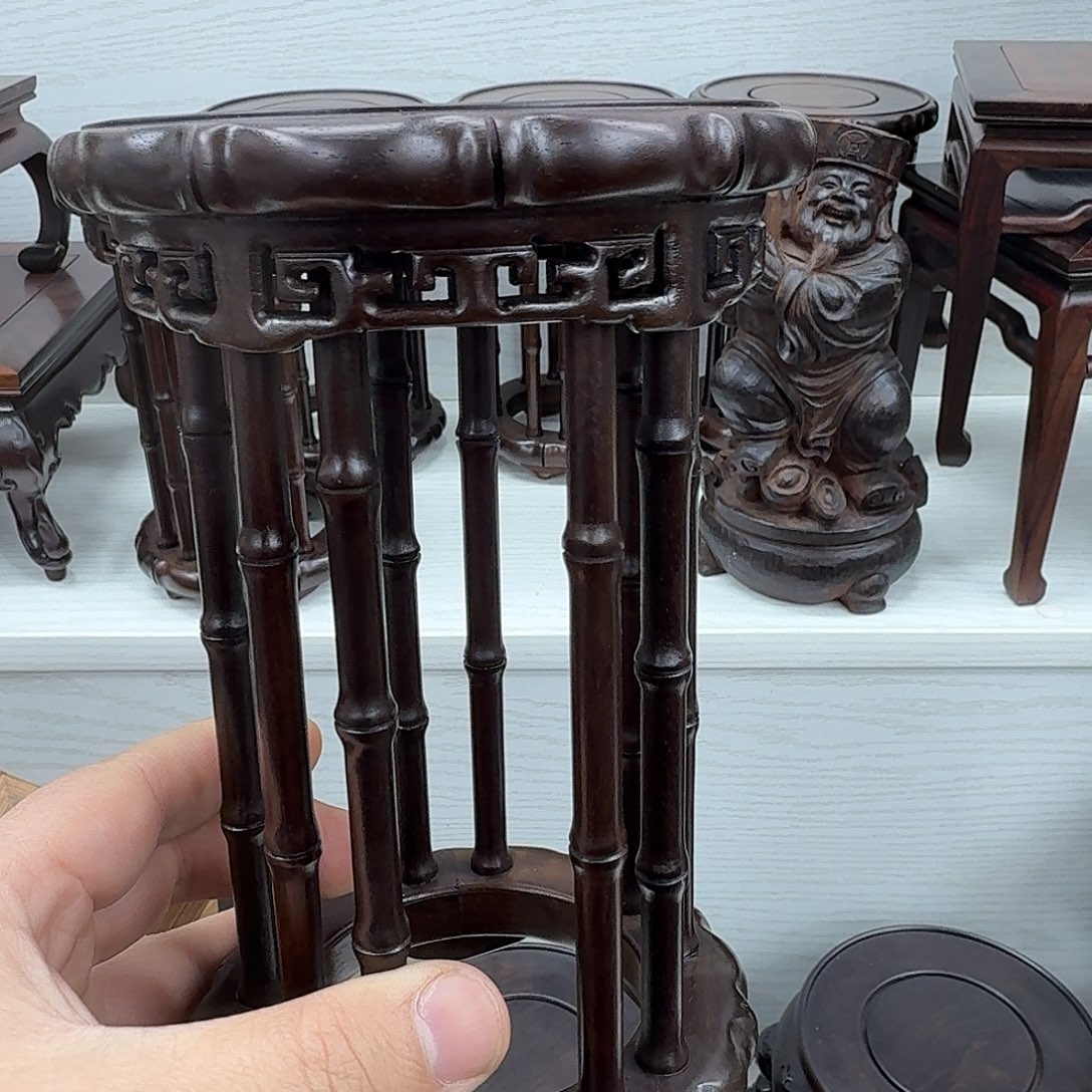 木大红酸枝10.5公分圆竹节