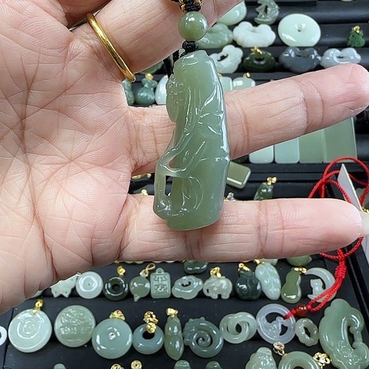 和田玉吊坠(不含链)未镶嵌