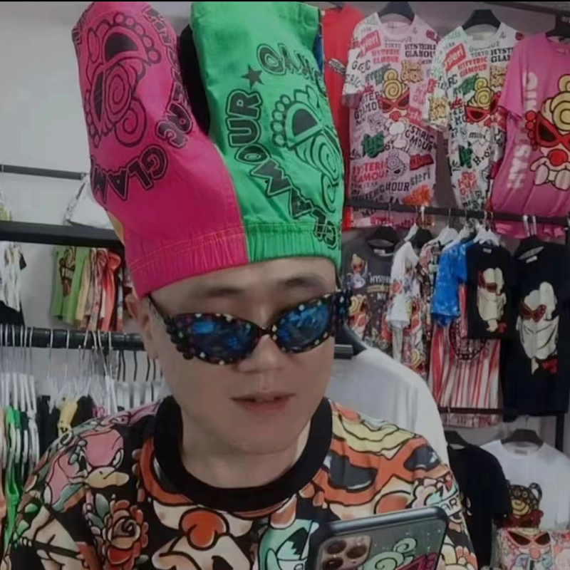 加绒工装口袋卫裤玫红 亲子装