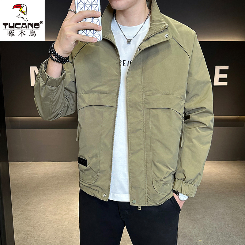 TUCANO/啄木鳥早秋上新立领时尚潮流休闲通勤男士百搭夹克男外套