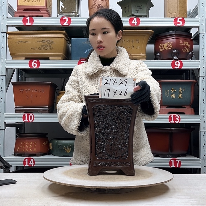 紫砂花盆紫砂花盆