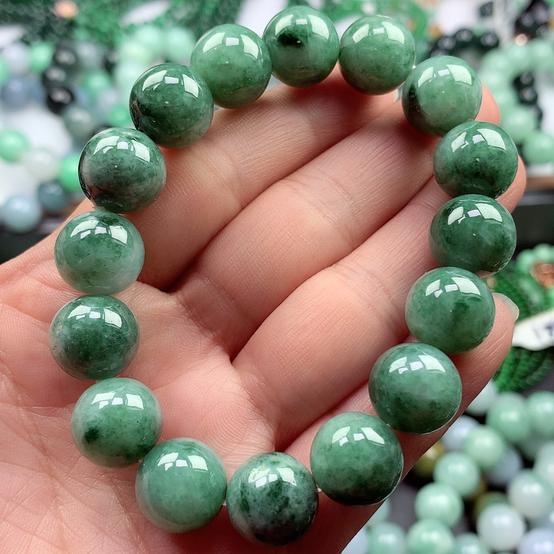 翡翠手链未镶嵌手串