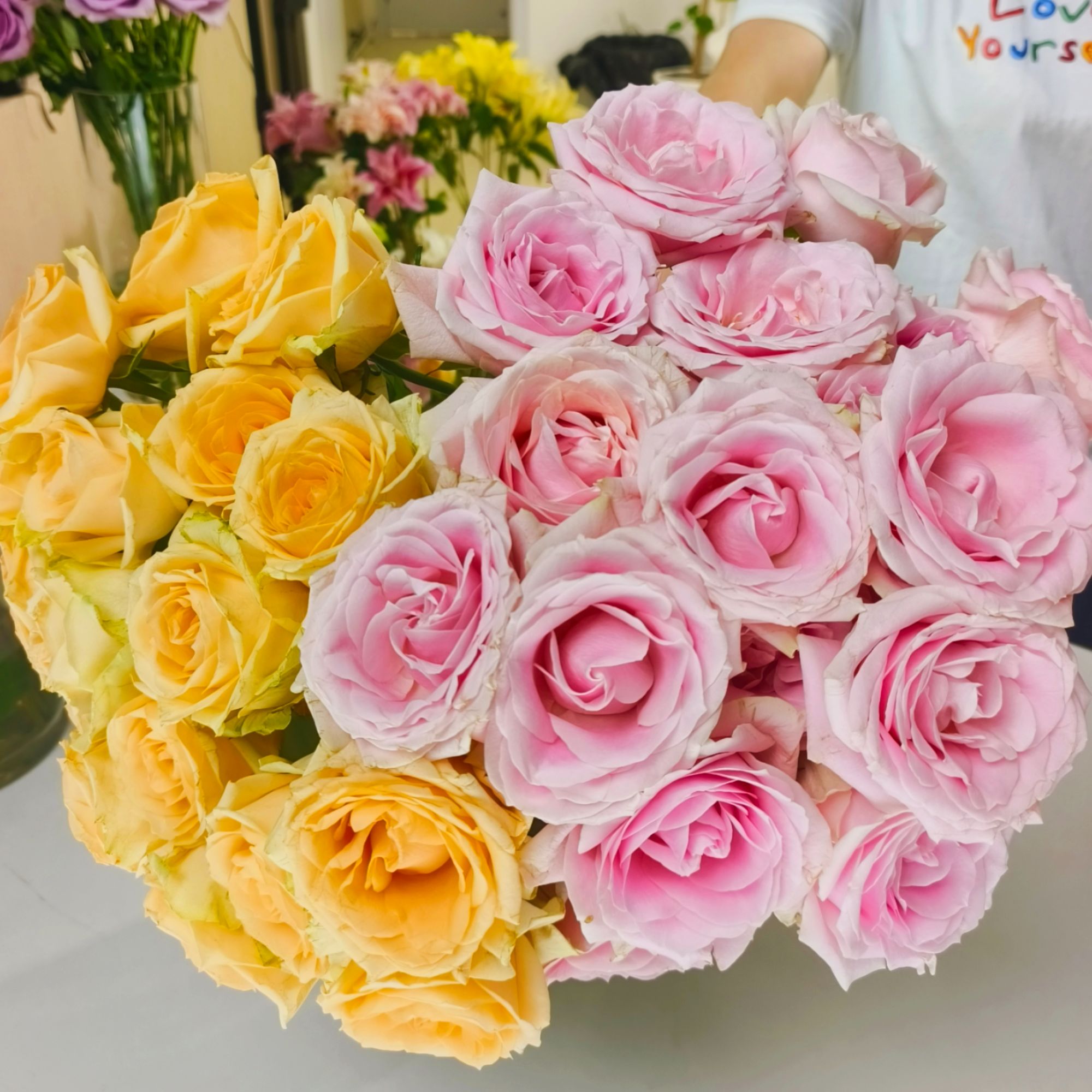 【新粉福利】粉红雪山蜜桃雪山雪山系列福利送人鲜花玫瑰鲜切花