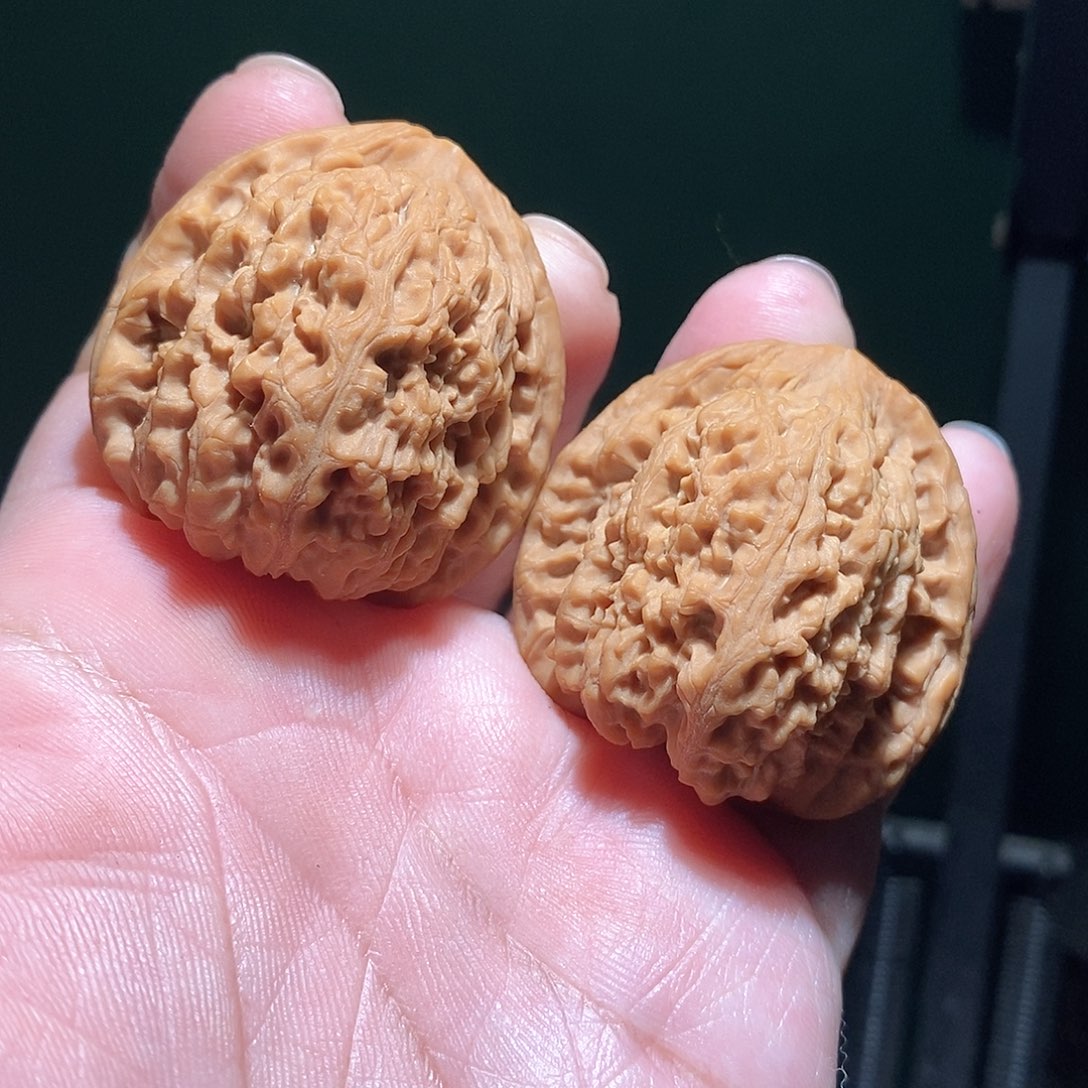 文玩核桃把件41南疆石全品