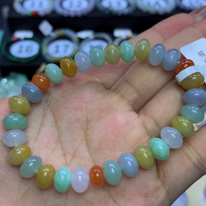 翡翠手链未镶嵌翡翠8+