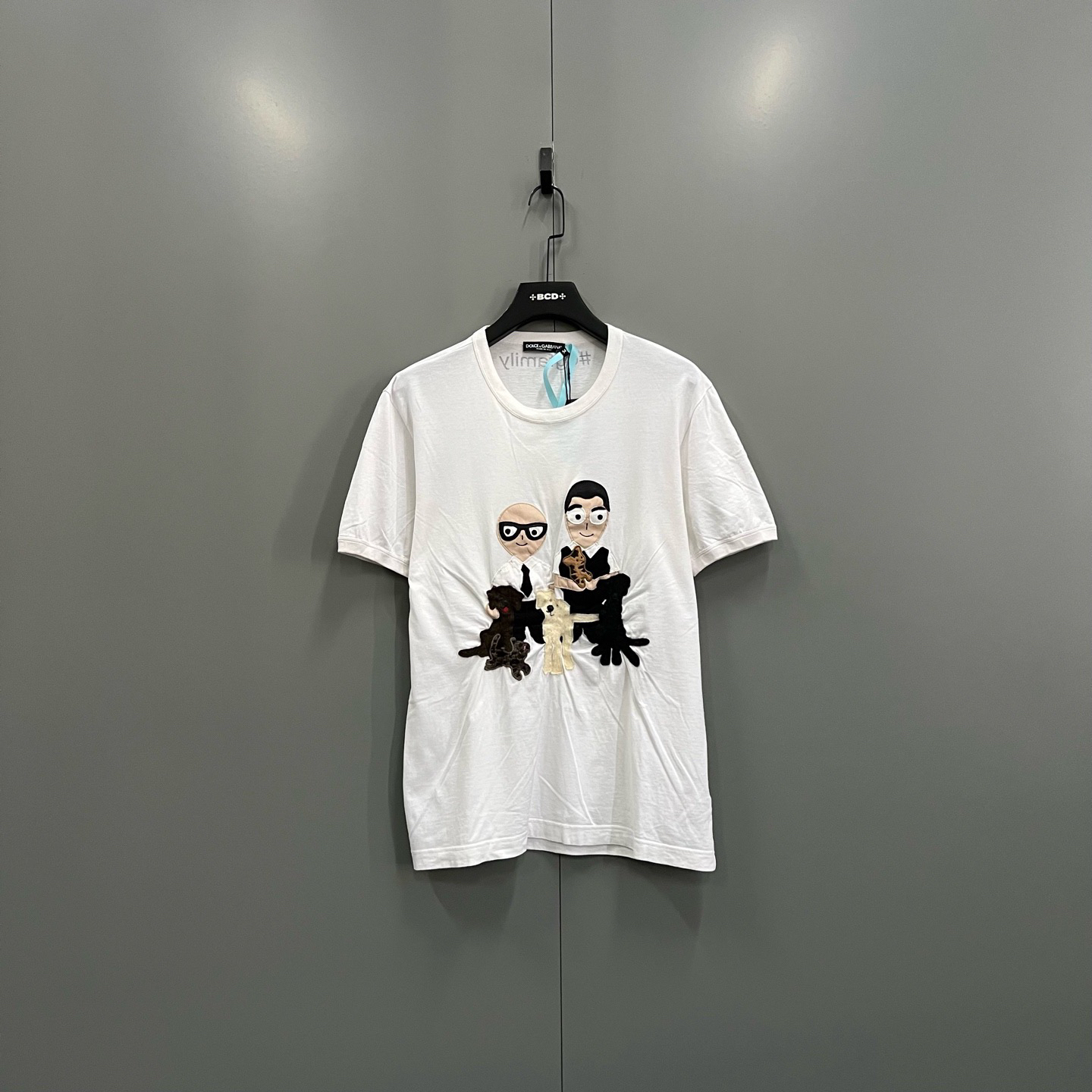 95新 maje (ll) DG 白色图案印花短袖 54码/208205