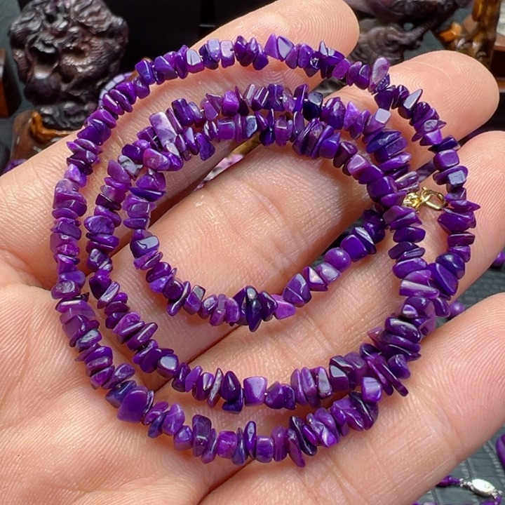 苏纪石（舒俱来）项链18K金镶嵌