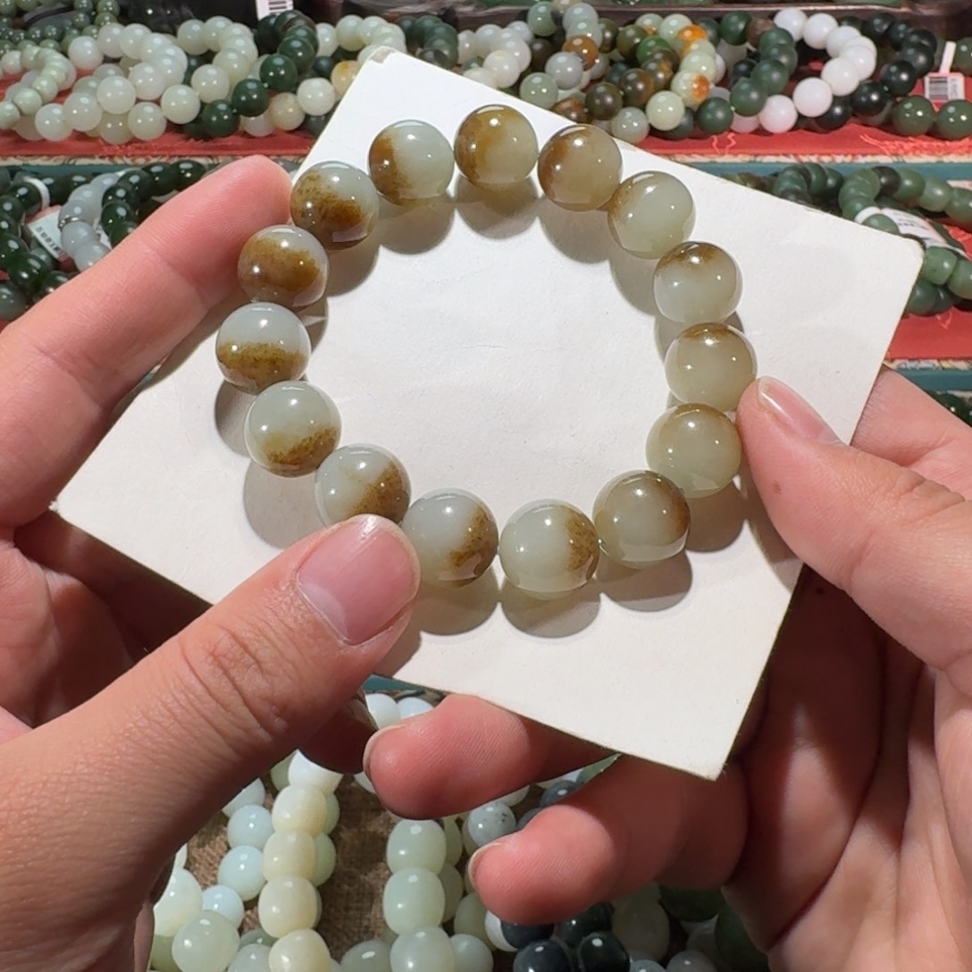 和田玉未镶嵌手链