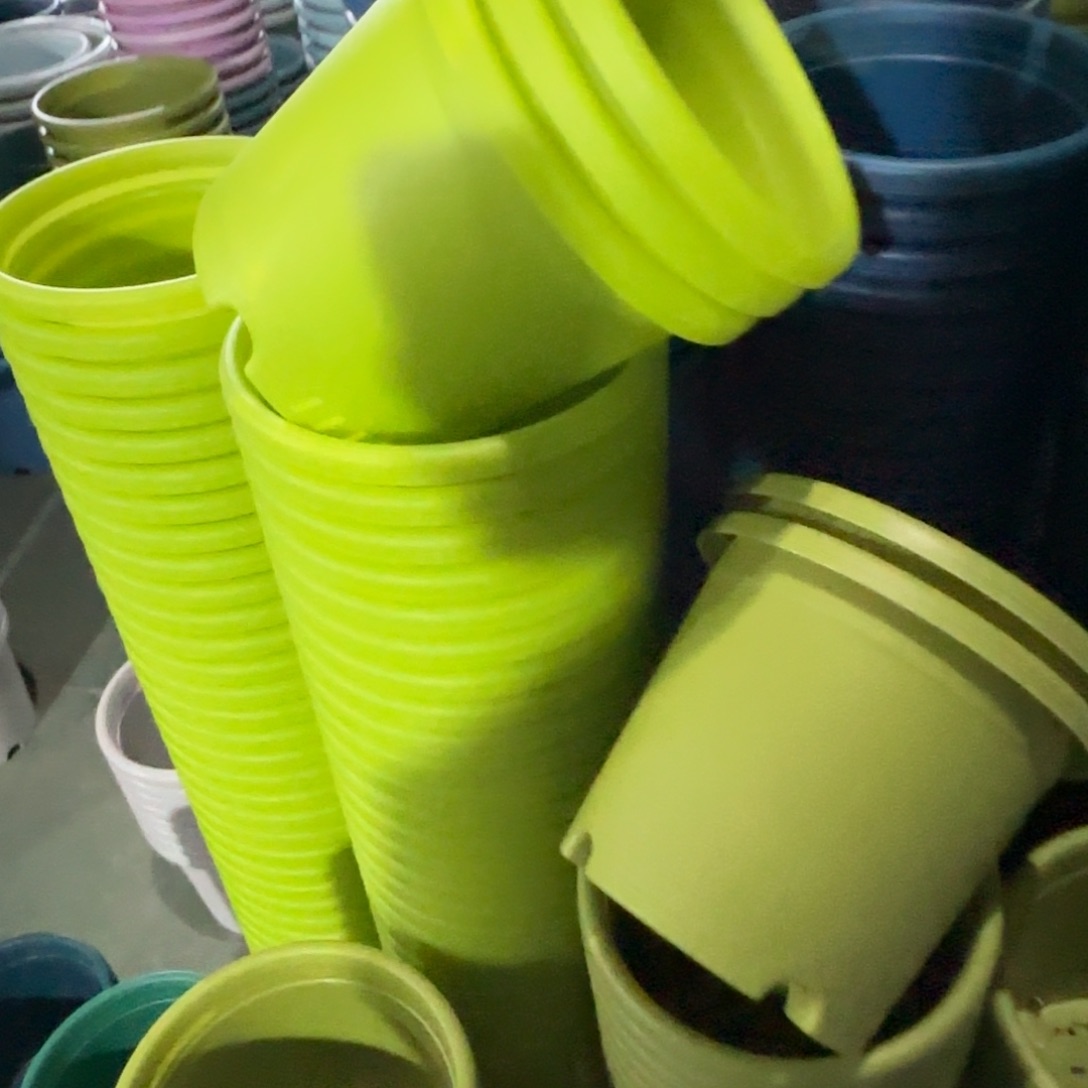 树脂四季盆2#无拖柠檬黄13