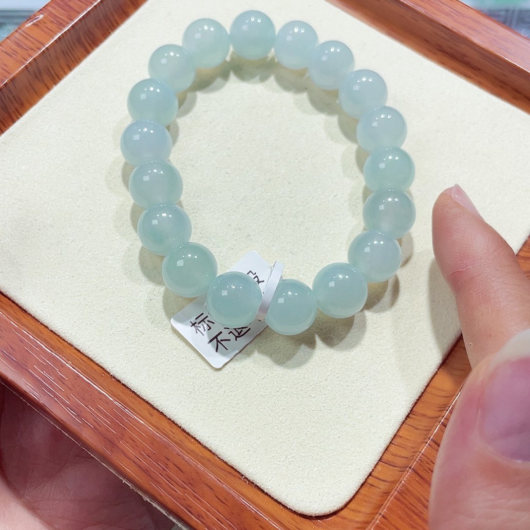 翡翠未镶嵌手链天然缅甸翡翠A货卡11.8
